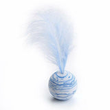 1pc Cat Toy Stick Feather Wand With Bell Mouse Cage Toys Plastic